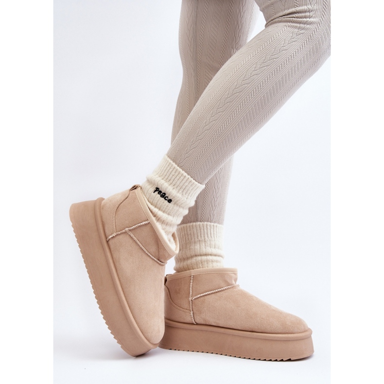 Step in style Lumikengät Malli Caliksa UA-1855 Beige - Astu tyyliin 2