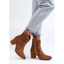 Step in style Saappaat Malli Zazoo 3166/P Camel - Astu tyyliin ruskea 1