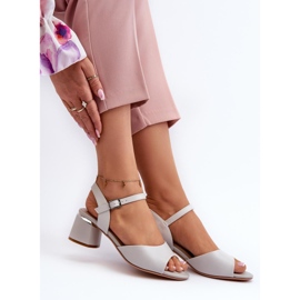 Step in style Sandaalit Malli Sergio Leone SK876 Harmaa - Astu tyyliin 1