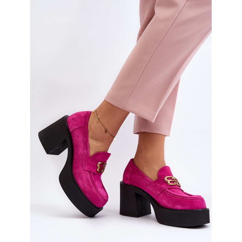 Step in style Kengät Malli Zazoo 20170 Fuchsia Suede - Astu tyyliin vaaleanpunainen 2