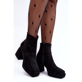 Step in style Saappaat Malli Abnous NS293P Musta - Astu tyyliin 1