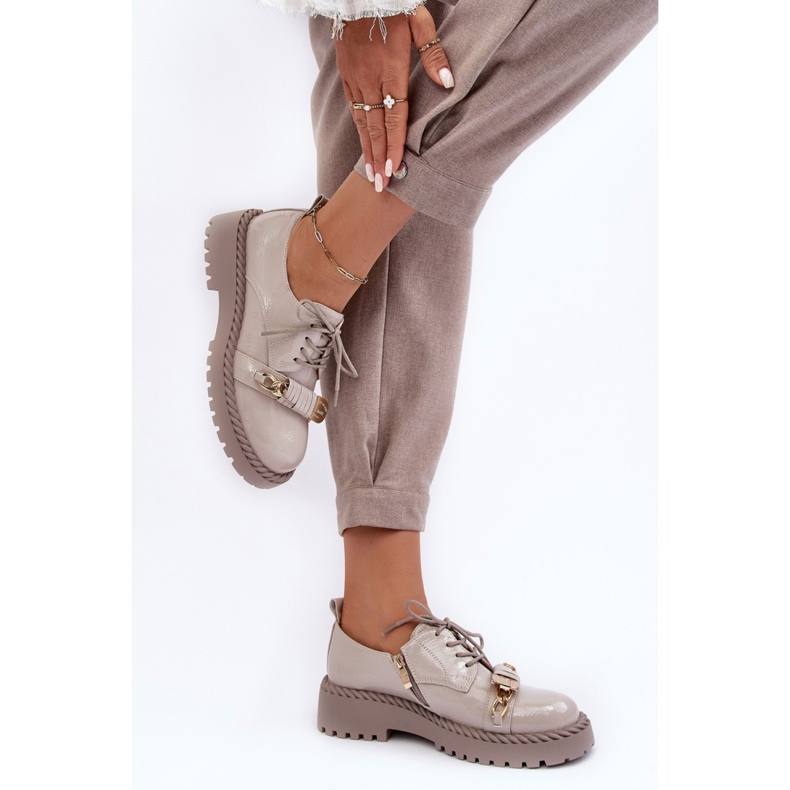 Step in style Kengät Malli Da MR870-81 Grey Lakka - Astu tyyliin harmaa 1