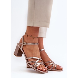 Step in style Sandaalit Malli Sergio Leone SK065 Gold - Astu tyyliin keltainen 1