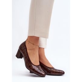 Step in style Pumput Malli Cynania 58307 Ruskea - Astu tyyliin 1