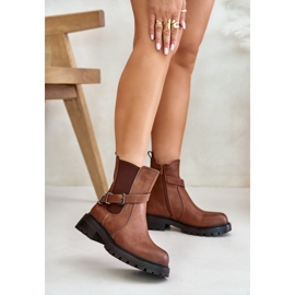 Step in style Chelsea saappaat Malli Sergio Leone TR719-S Ruskea - Astu tyyliin 1