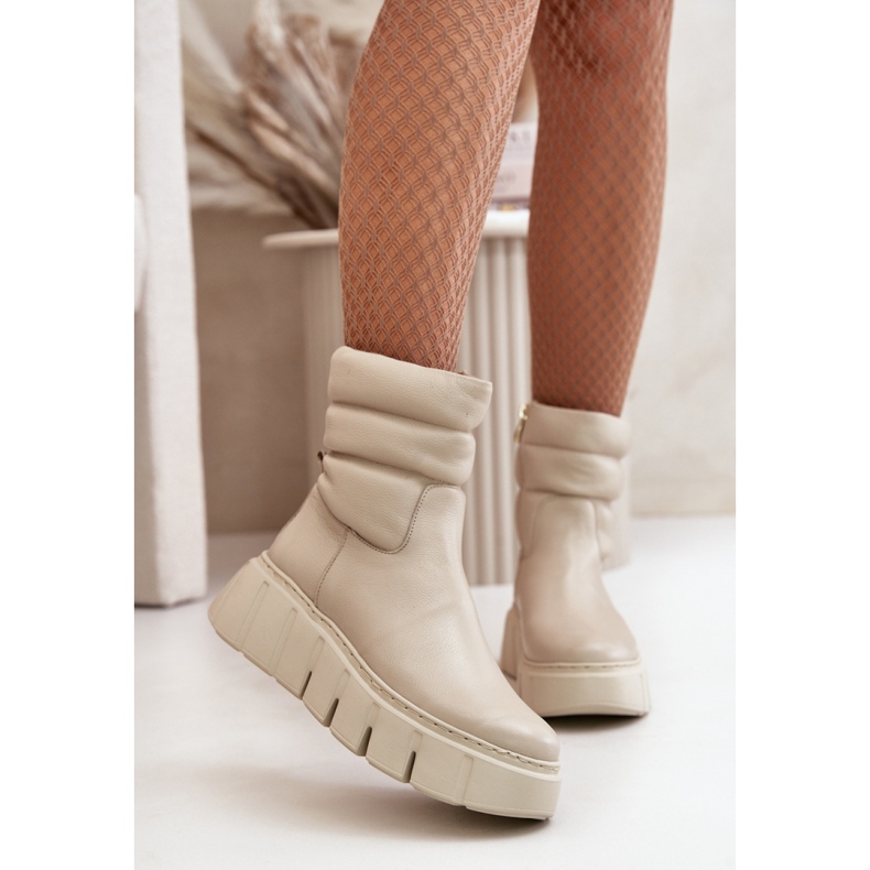 Step in style Saappaat Malli Zazoo 60512 Vaalea beige - Astu tyyliin 2