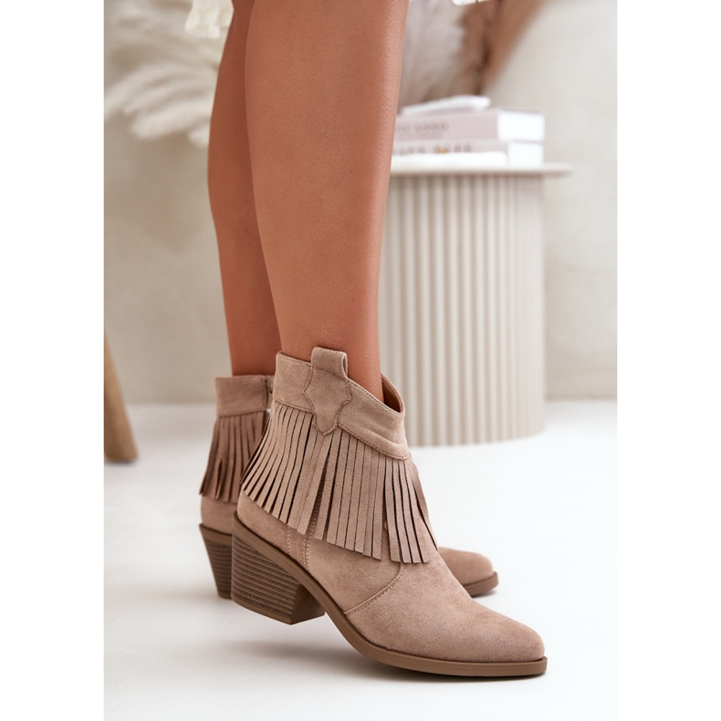 Step in style Saappaat Malli S.Barski HY42-127 Beige - Astu tyyliin 1