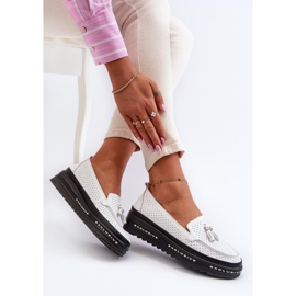 Step in style Mokasiinit Malli Assetnima 24PB18-7176 Valkoinen - Astu tyyliin 1