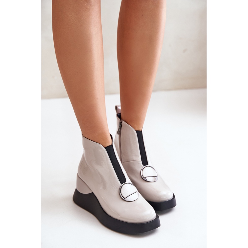 Step in style Saappaat Malli Da MR880-136 Vaaleanharmaa - Astu tyyliin 1