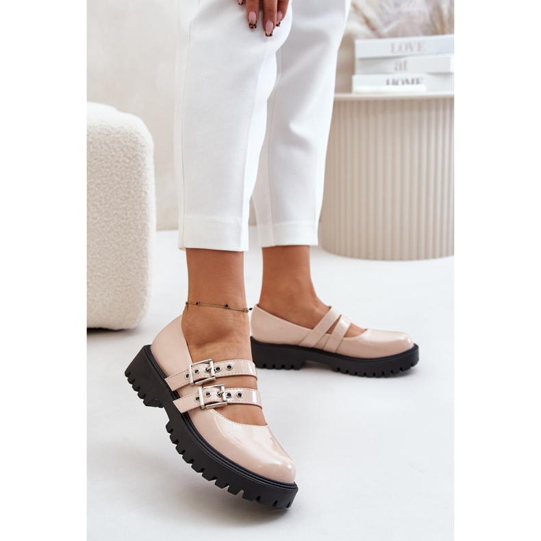 Step in style Kengät Malli Terione 3231 Beige Lakier - Astu tyylillä 1