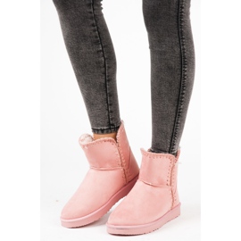 KYLIE mokkanahkaiset lumisaappaat vaaleanpunainen 1