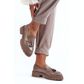 Step in style Kengät Malli Velenase YL189 Dark Beige Lakier - Astu tyylillä 2