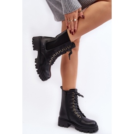 Step in style Workers Malli Charmea F33 Black Leather - Astu tyyliin musta 2