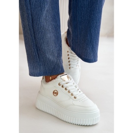 Urheilukengät, joissa paksu pohja, valkoinen 1