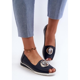 Jezzi Navy Open Toe -pumput sininen 1