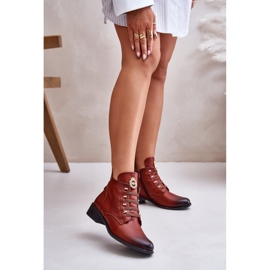 Jezzi Saappaat tyylikkäällä ruskealla koristeella 1