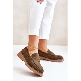 Mokasiinit Malli C-528 Tummanvihreä 1