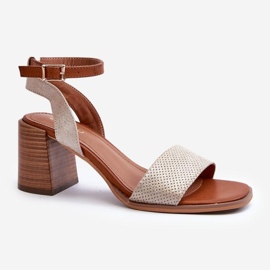 Step in style Sandaalit Malli Ronvia 24SD35-7082 Kulta - Astu tyyliin keltainen 2