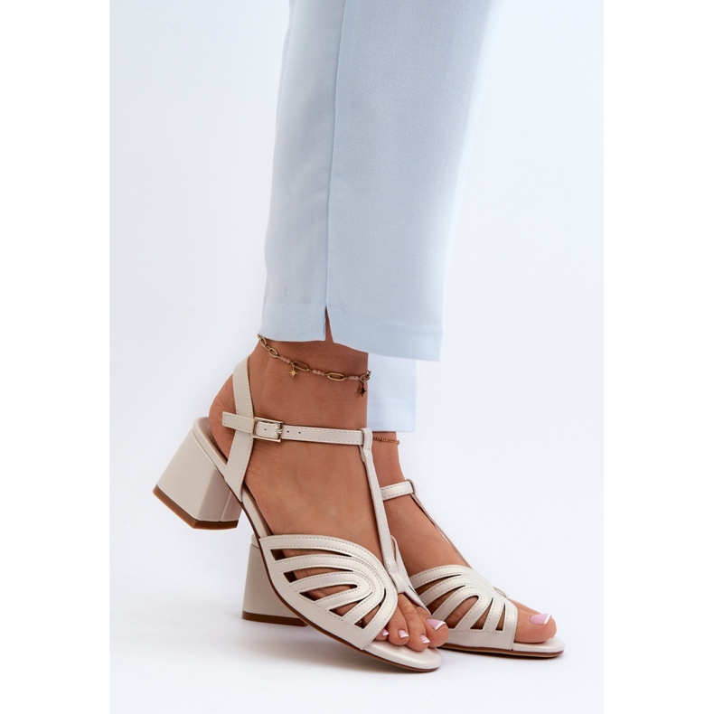 Sergio Leone SK880 naisten sandaalit, helmi beige 1