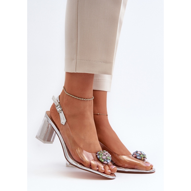 Step in style Sandaalit Malli Da MR38-454 Hopea - Astu tyyliin harmaa 1