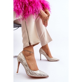 Kultaiset korkokengät keltainen 2