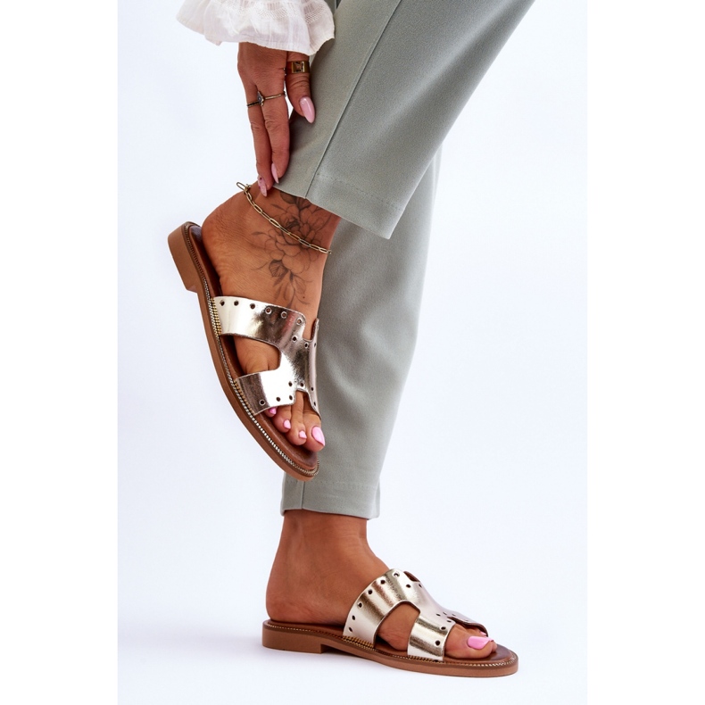 Sandaalivarvastossut Malli 40326 Kulta kultainen 1