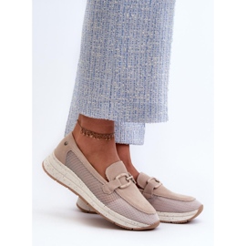 Beige Sports Moccasins 1