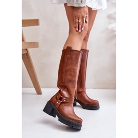 Saappaat Malli Lewski Camel ruskea 1