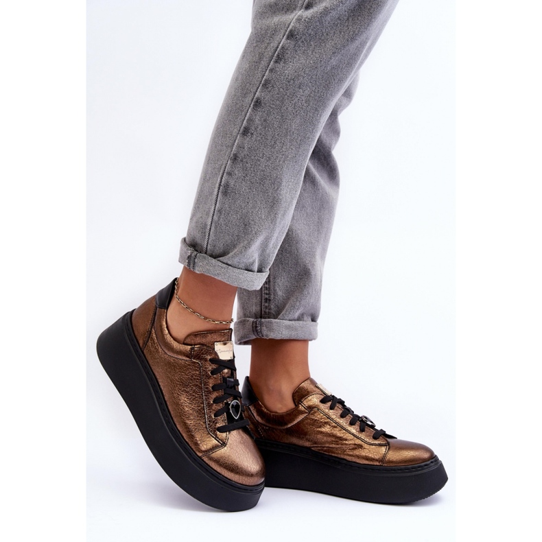 Naisten urheilukengät Maciejka 06191-24 kupari ruskea 2