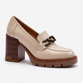 Step in style Pumput Malli Oradna 58258 Beige - Astu tyyliin 2