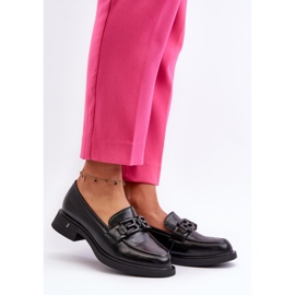 Naisten mokasiinit koristeilla Vinceza 63501 musta 1