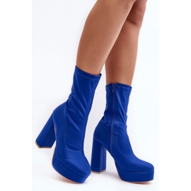 Step in style Saappaat Malli Peculia D88-26 Blue - Astu tyyliin sininen 1
