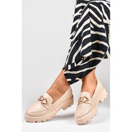 Beiget kengät koristeella B2733BE 2