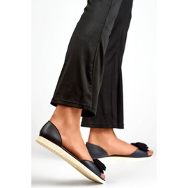 Naisten balettihousut jousella BG162B, musta 1