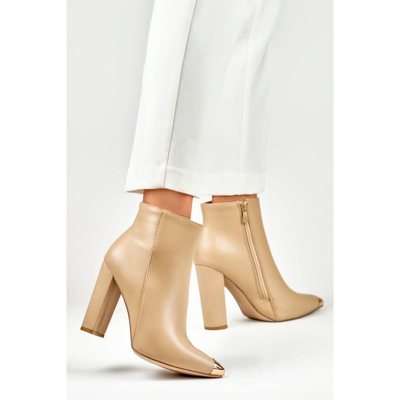 Saappaat Malli MS2055KH Tumma beige - PRIMO 2