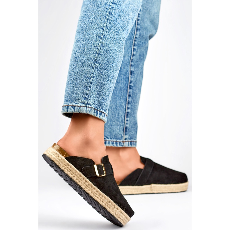 DM802B Naisten varvastossut, musta 1