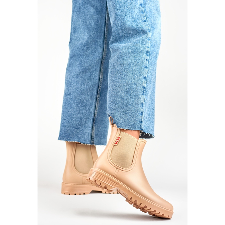 Naisten Wellington-saappaat S17BE, beige 1