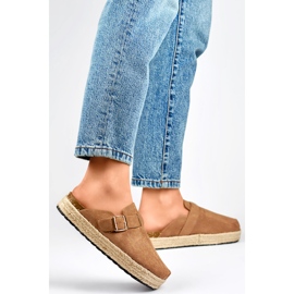 Naisten liukumäkiä DM802KH vaaleanruskea 1