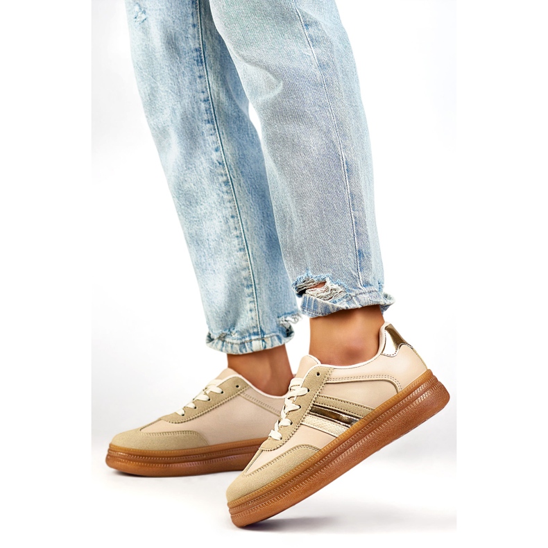 Naisten urheilukengät A185BE, beige 1