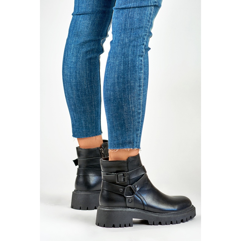 Nilkkurit Malli Aline 250043B-PU Musta - PRIMO 2