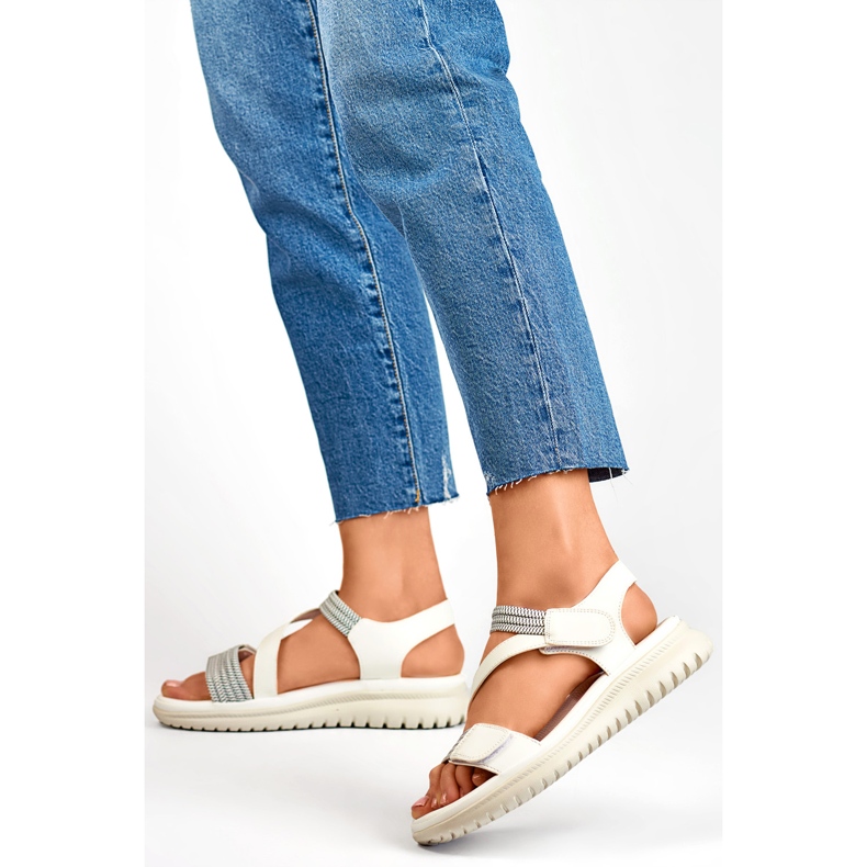 Naisten sandaalit BM051-3019-1W, valkoinen 1