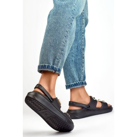 Naisten sandaalit koristeilla JHC3071B musta 1