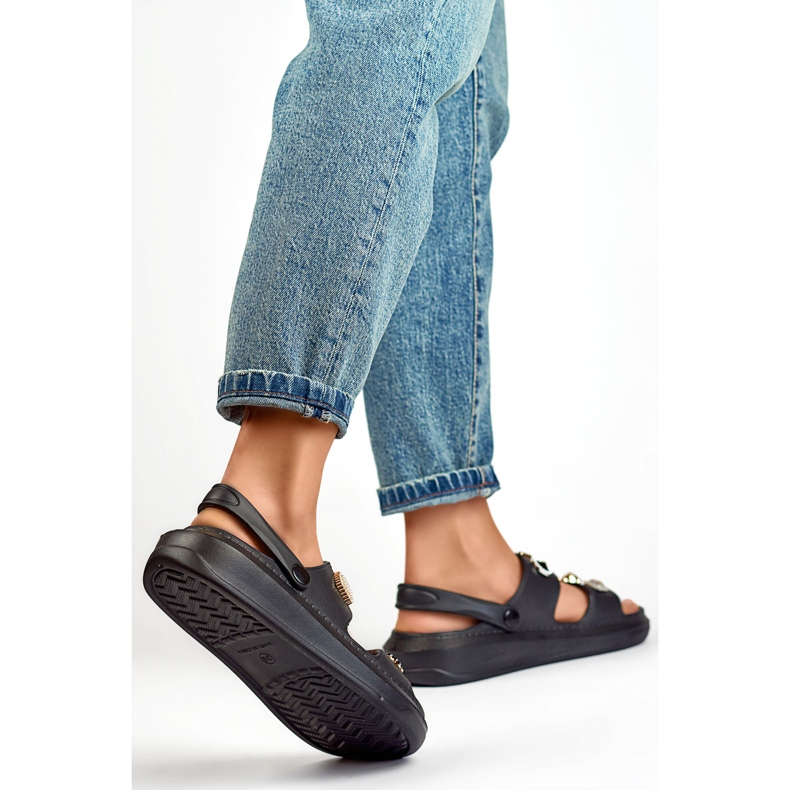 Naisten sandaalit koristeilla JHC3071B musta 1