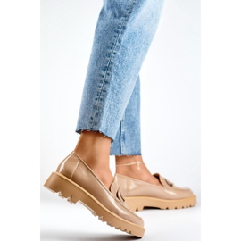 Naisten kengät koristeella 23-10862BE beige 1