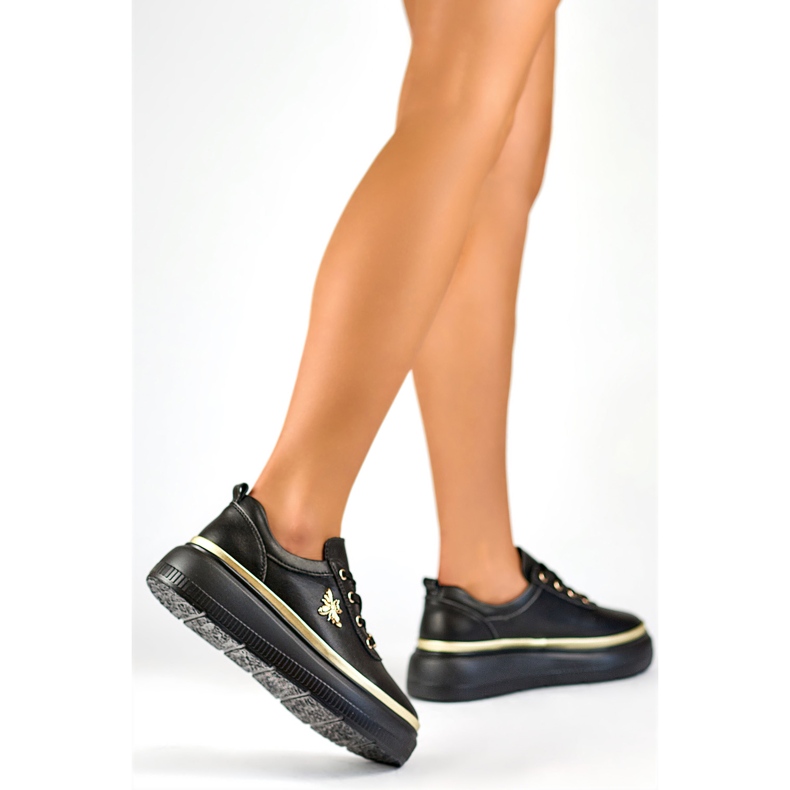 Naisten urheilukengät koristeella GD-XF120C-B, musta 1