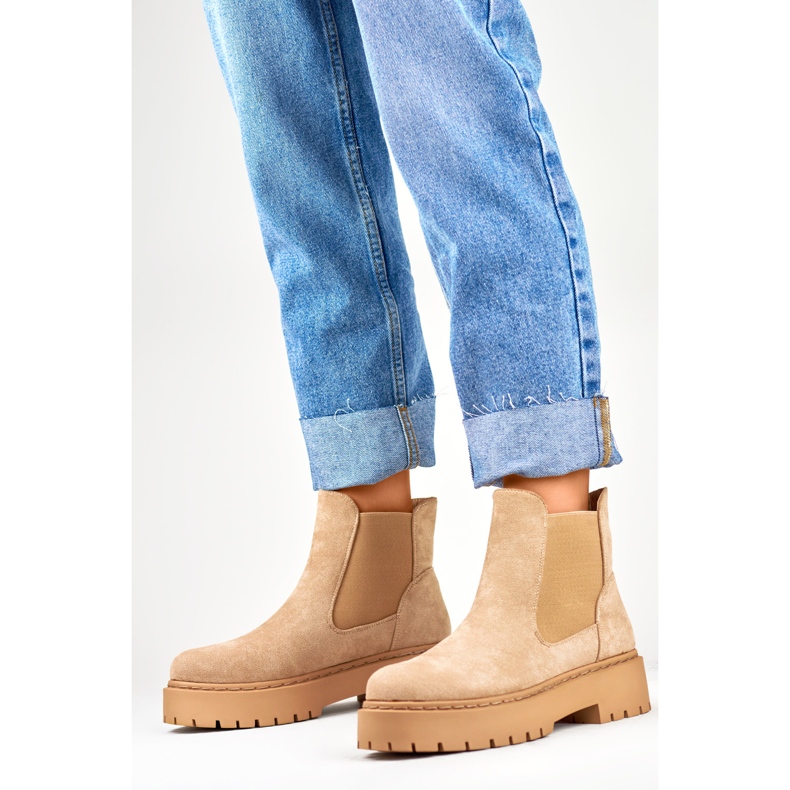 Chelsea saappaat Malli HB-170KH Beige - PRIMO 1