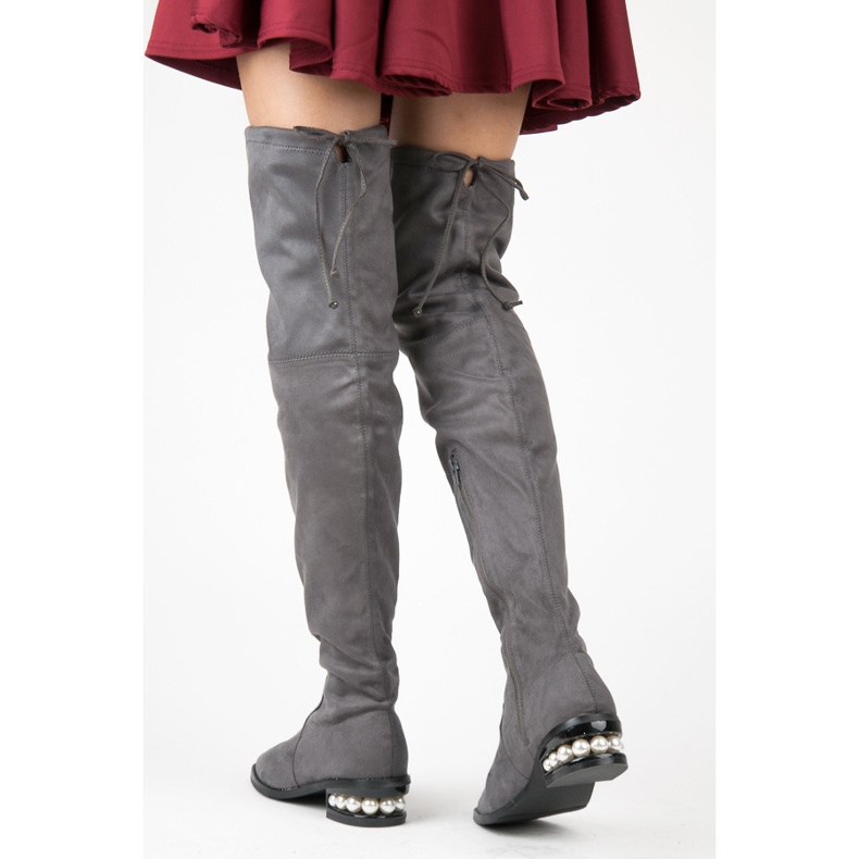 Fashion Harmaa muskettisoturia helmillä 2