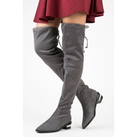 Fashion Harmaa muskettisoturia helmillä 1