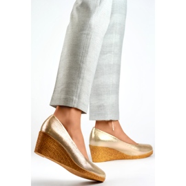 Naisten kiilapumput GD-651A-L.GO kultainen 1