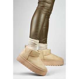 Naisten eristetyt lumisaappaat TL242-BE beige 1